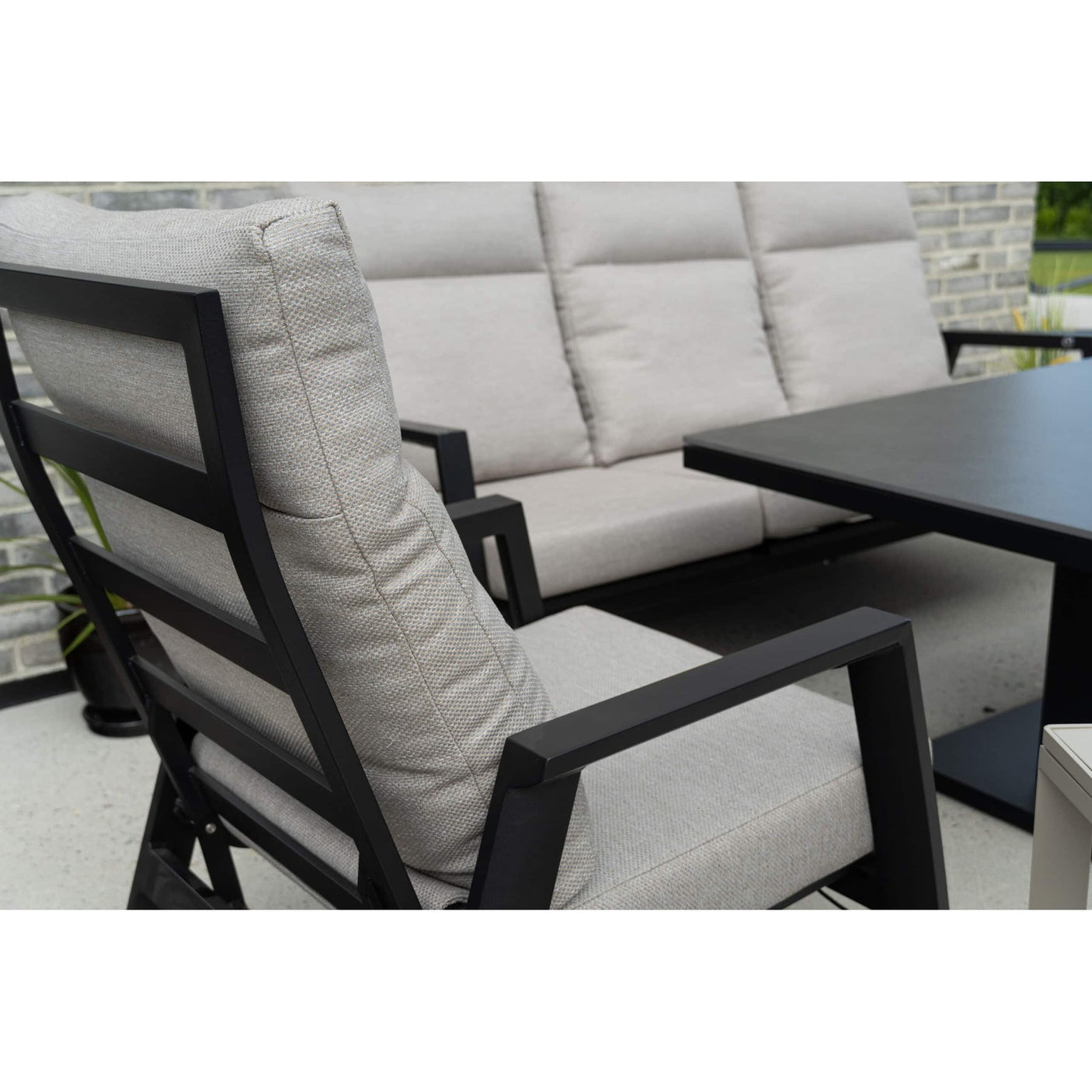 Orlando regulerbar sofastol - sort - QDF Hartman Lenestol