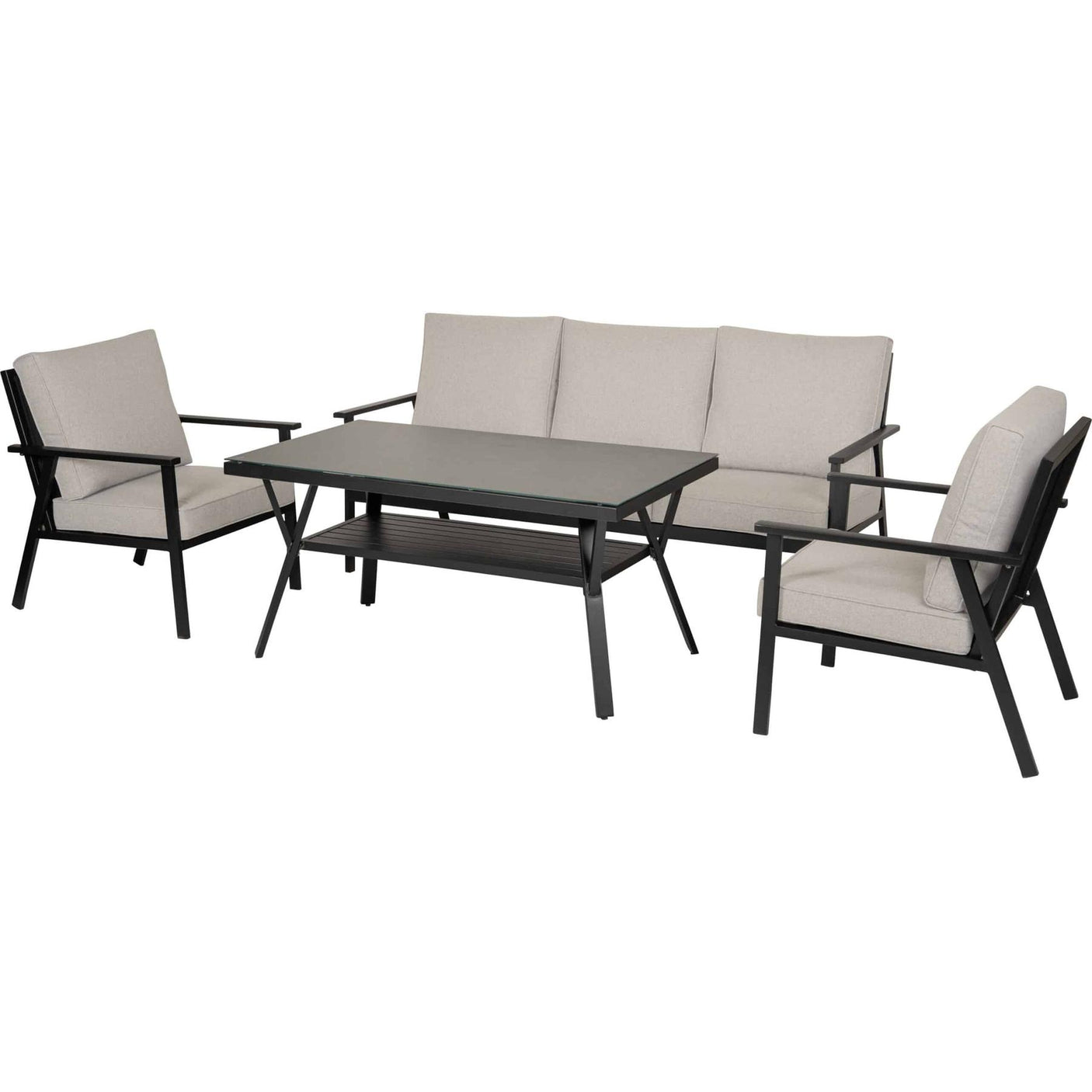 Almeria sofagruppe 3+1+1 m/bord Hartman Loungegruppe