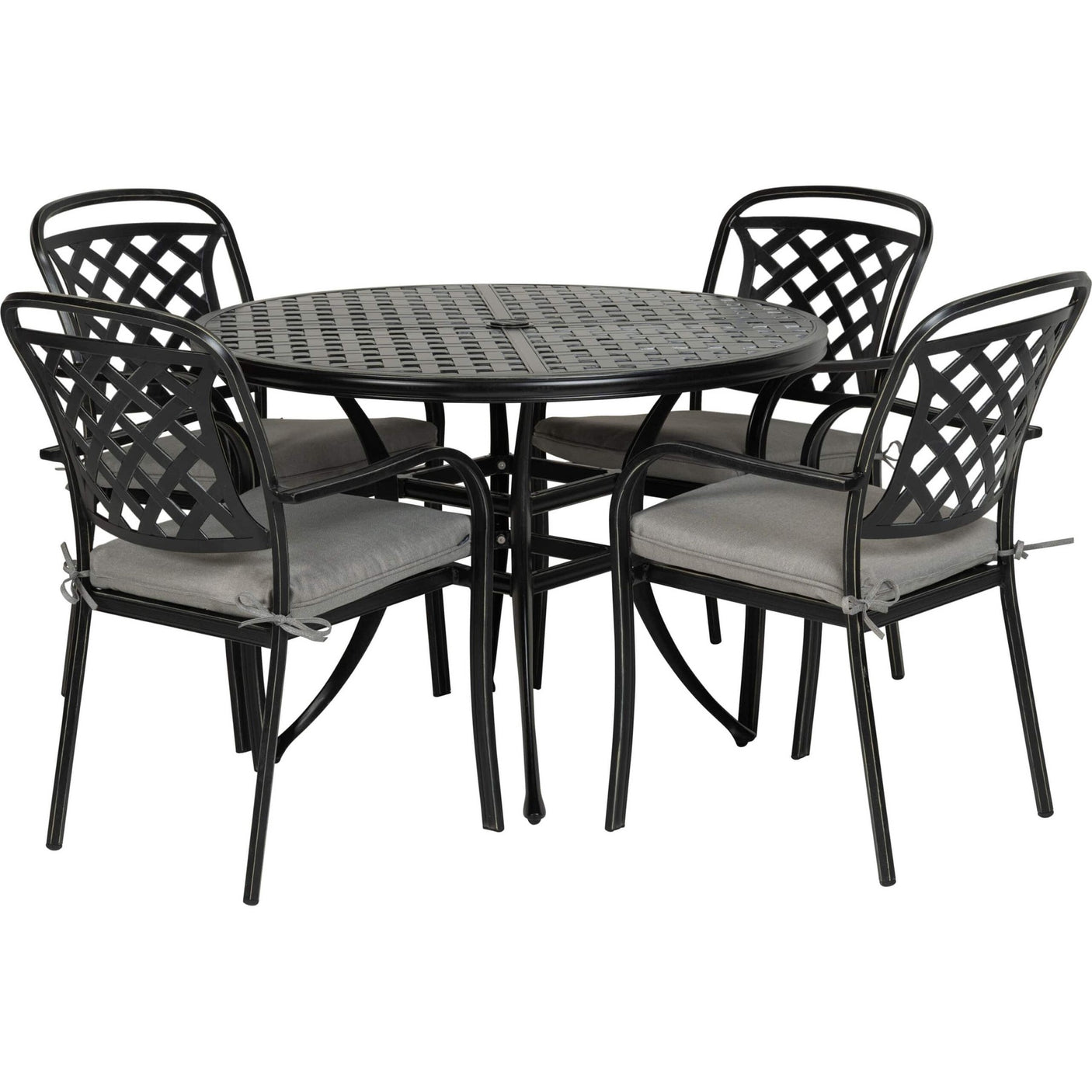 Preston spisebord Ø105 - Riven Grey Hartman spisebord