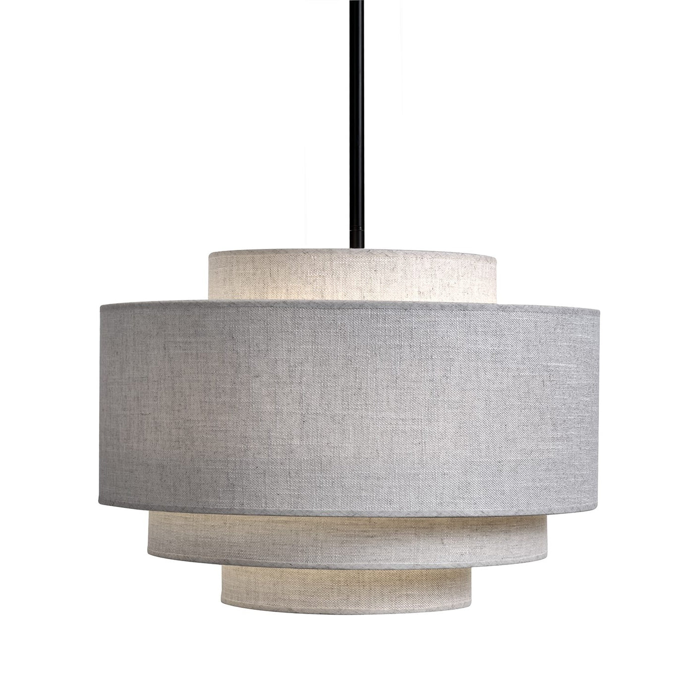 Taklampe Canton Ø50cm x H36,5cm skjerm lin Sand Homefactory