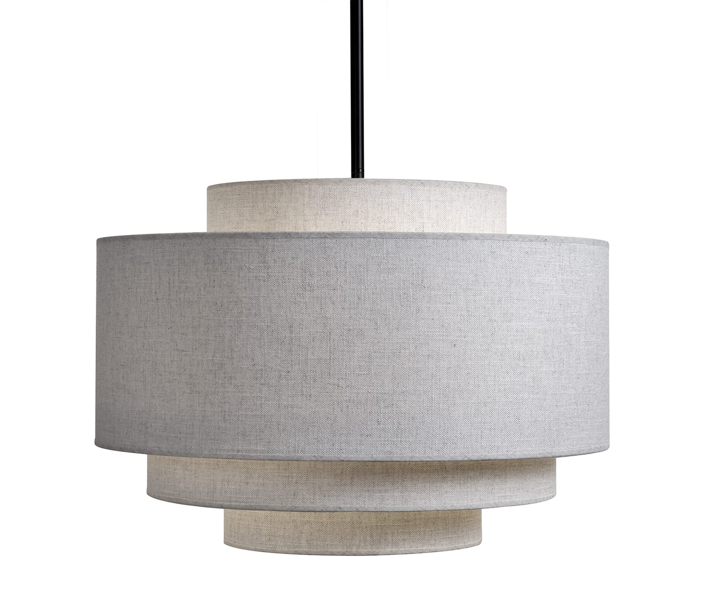 Taklampe Canton Ø60cm x H43,5cm skjerm lin Sand Homefactory