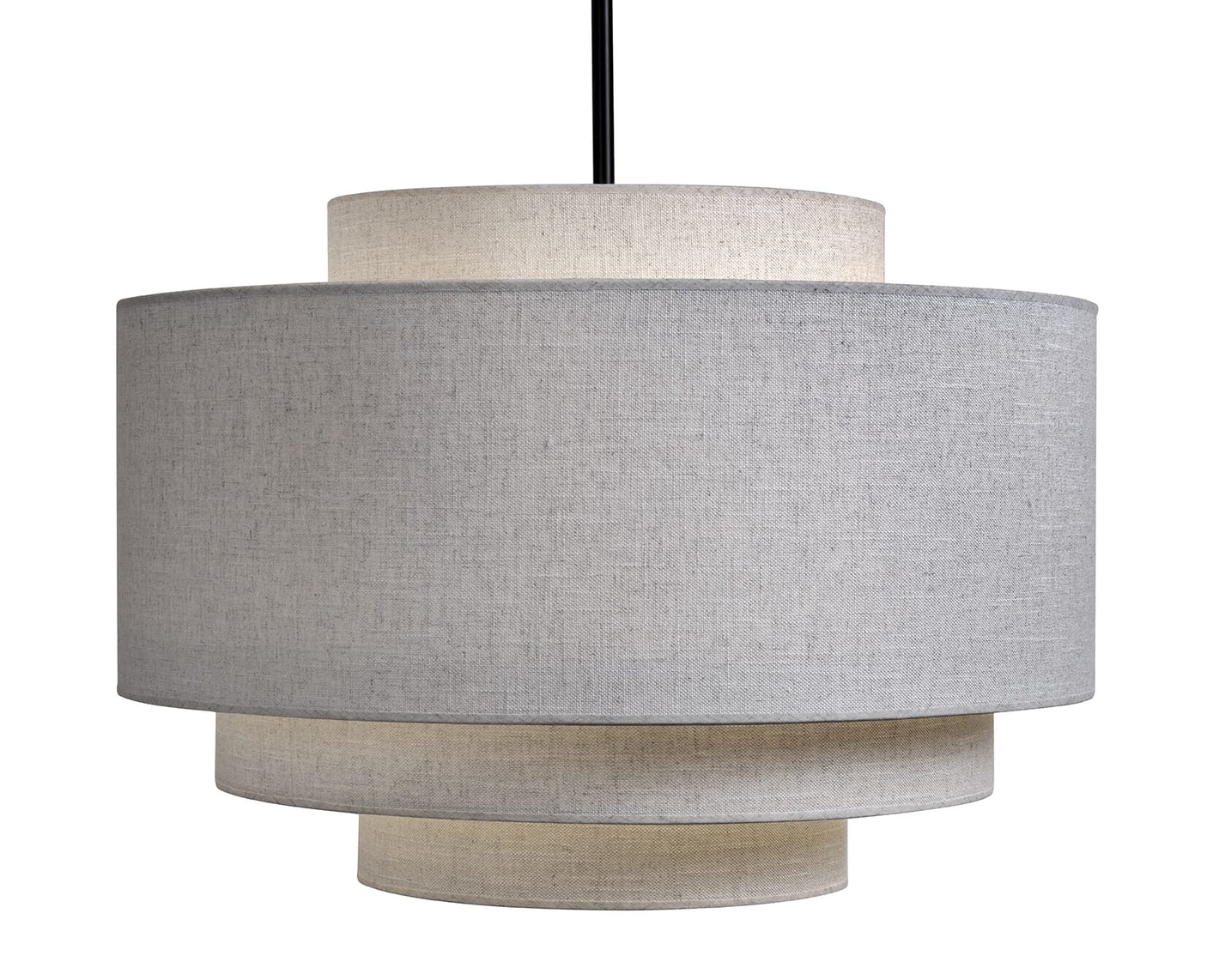 Taklampe Canton Ø70cm x H50,5cm skjerm lin Sand Homefactory