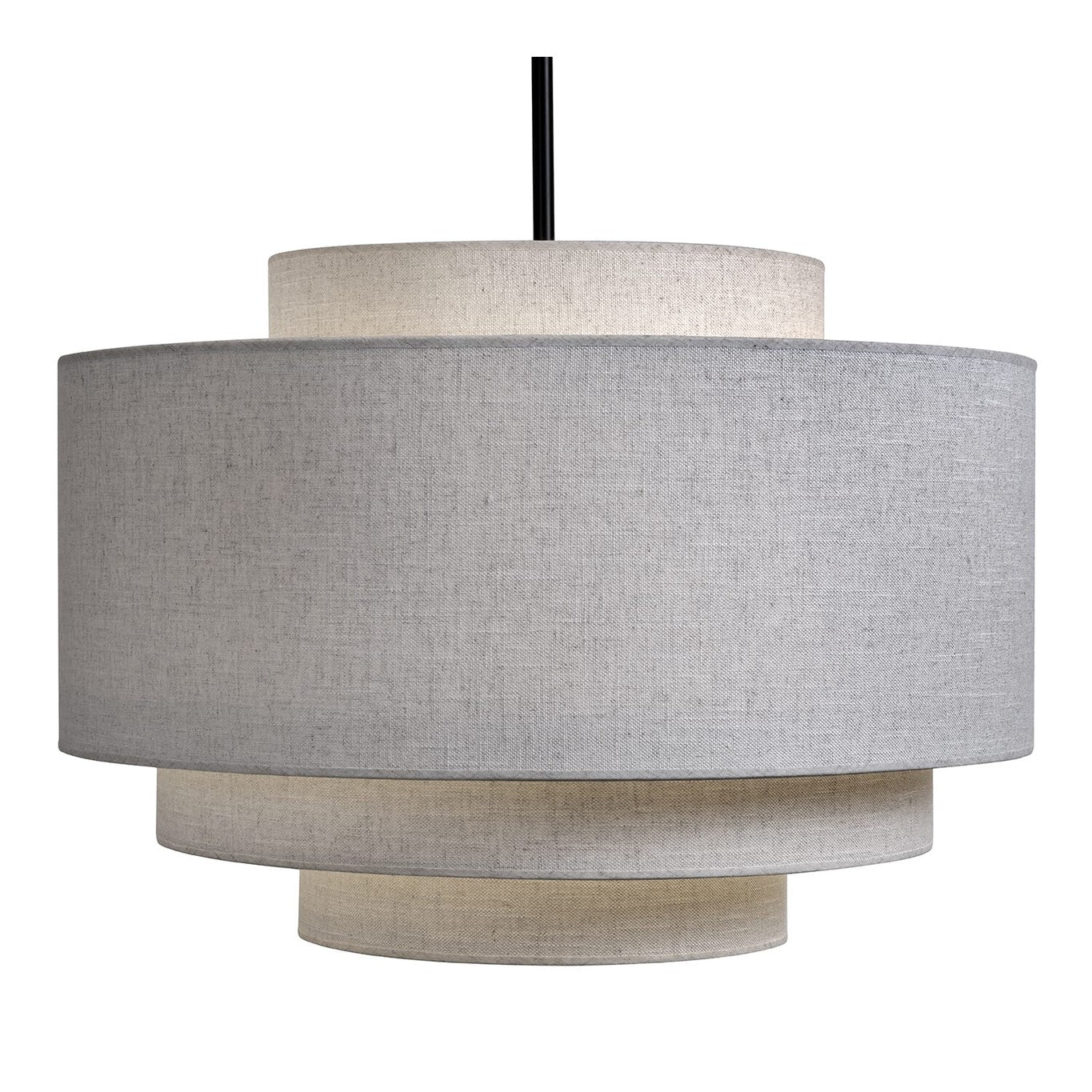 Taklampe Canton Ø70cm x H50,5cm skjerm lin Sand Homefactory