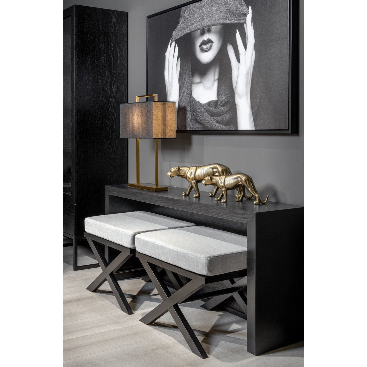 Bordlampe Aruba Firkantet Homefactory Bordlampe