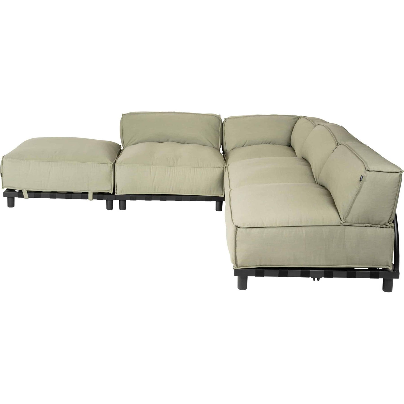 Emma Lounge puff - Sunbrella Almond Hartman Pall