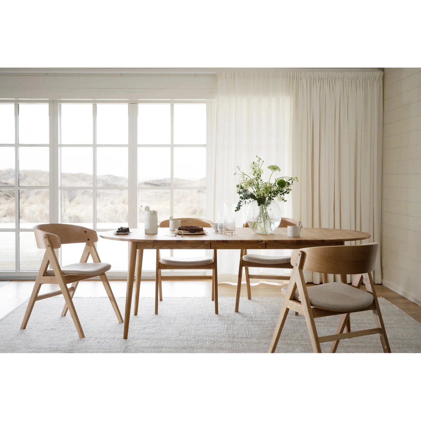 Tyler spisebord med ileggsplate Rowico Spisebord