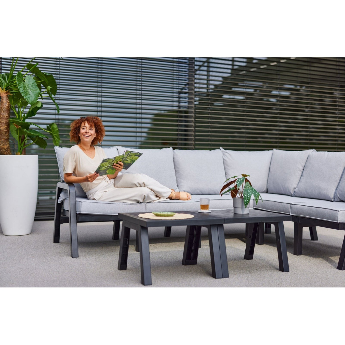 IBIZA Corner Set M with 1 table Hartman Loungegruppe