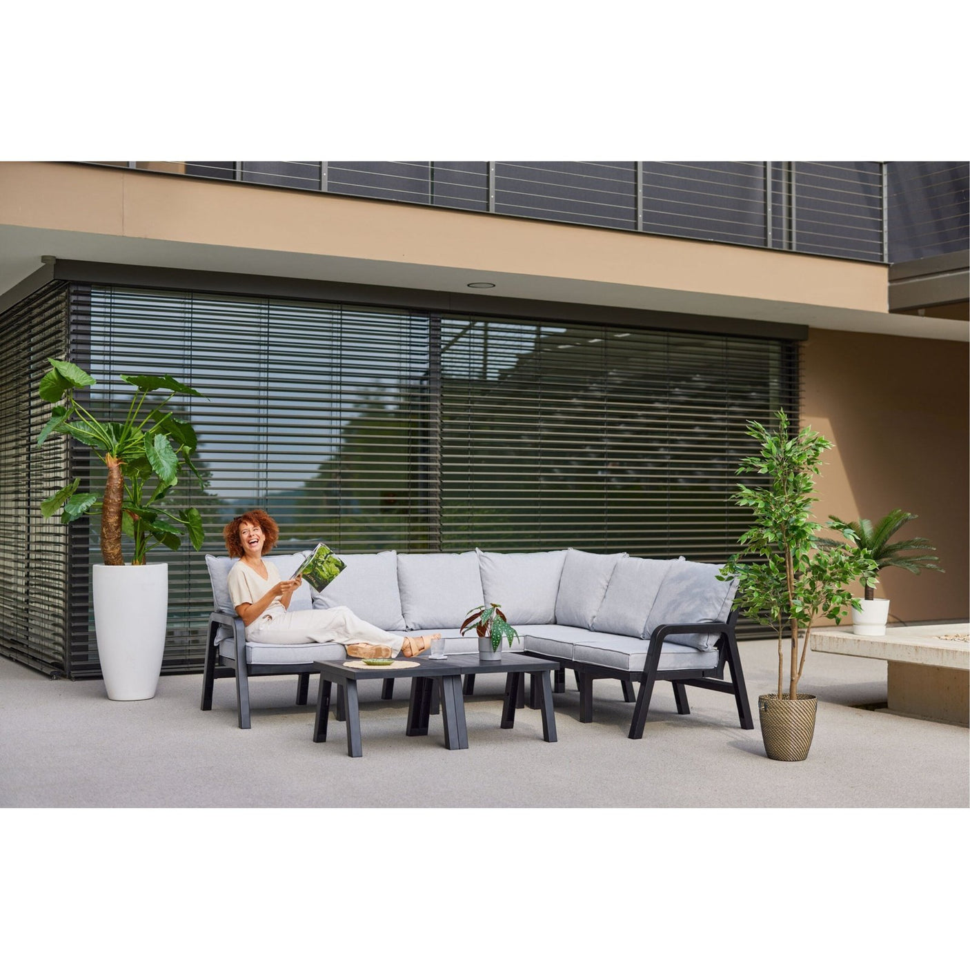 IBIZA Corner Set L with 2 tables Hartman Loungegruppe