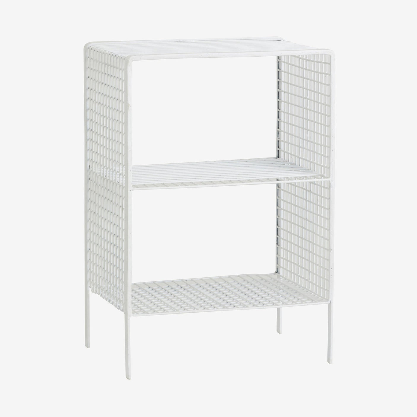 TUO seng/sidebord i jern - 40x30 cm - hvit Nordal WALL/ DISP