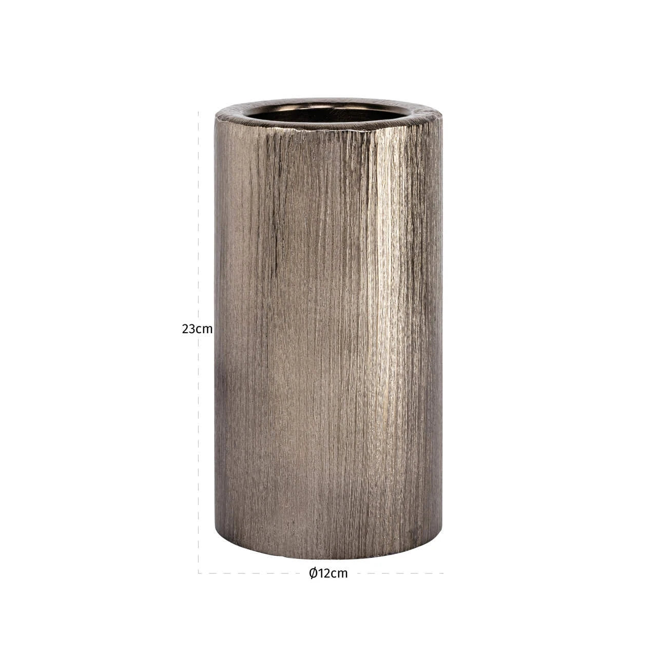 Lysestake Rio messing antikk liten Richmond Interiors Lysestake