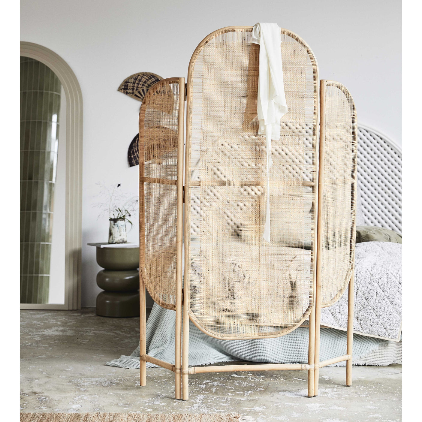 BALI romdeler i rattan - 180x130 cm - natur Nordal DECO ITEMS