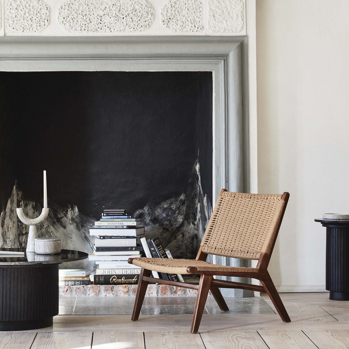 CLUB loungestol i teak med flet - natur Nordal CHAIRS+ARM