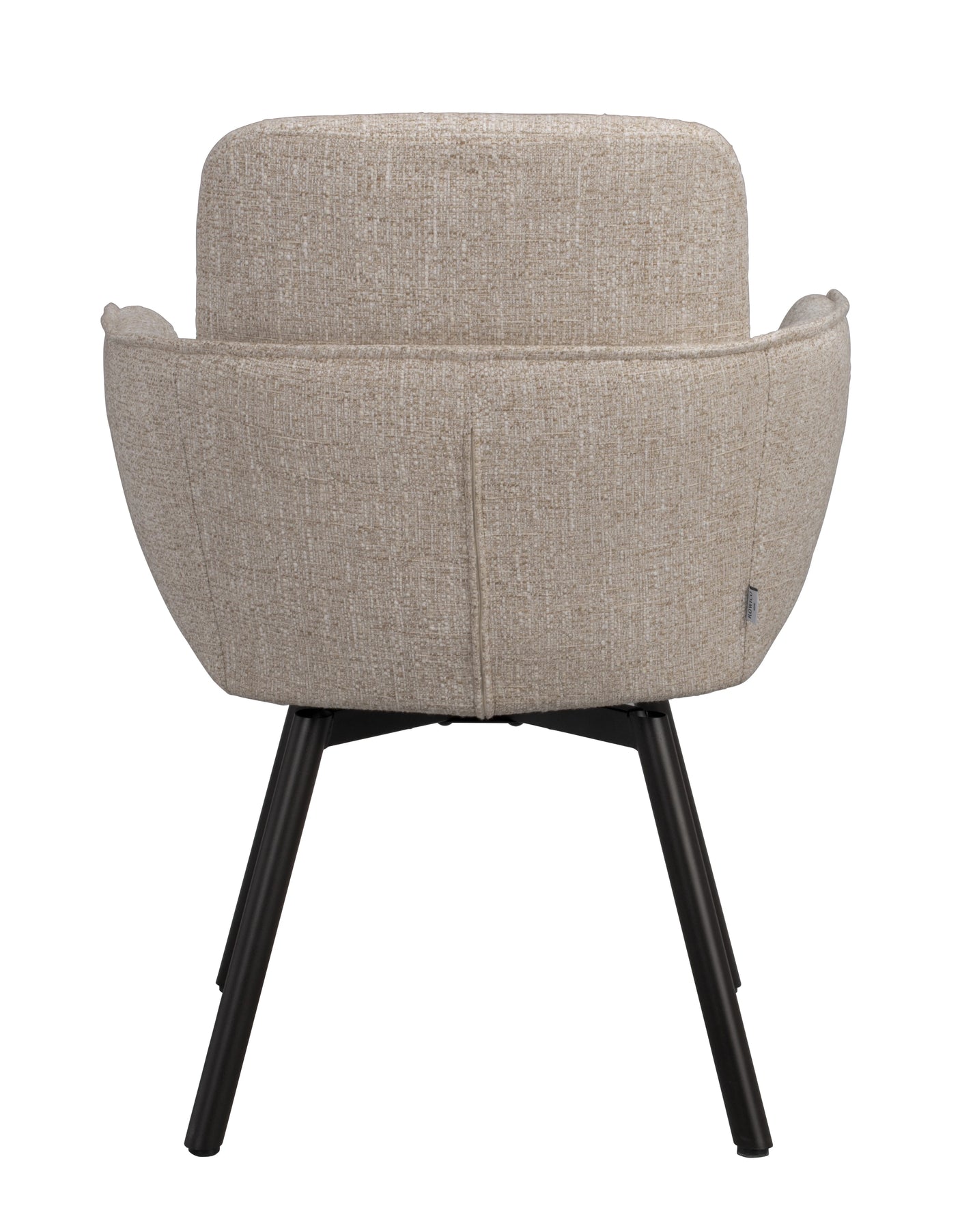 Roswell lenestol lys beige stoff/brune metallben svingfunksjon Rowico Lenestol