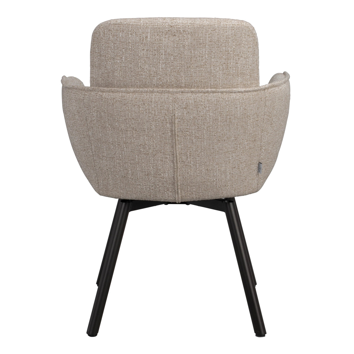 Roswell lenestol lys beige stoff/brune metallben svingfunksjon Rowico Lenestol