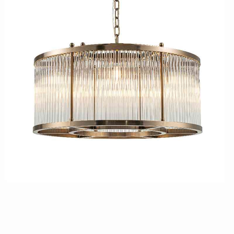 Taklampe Clinton D70 x H30CM Bronze clear glass Homefactory
