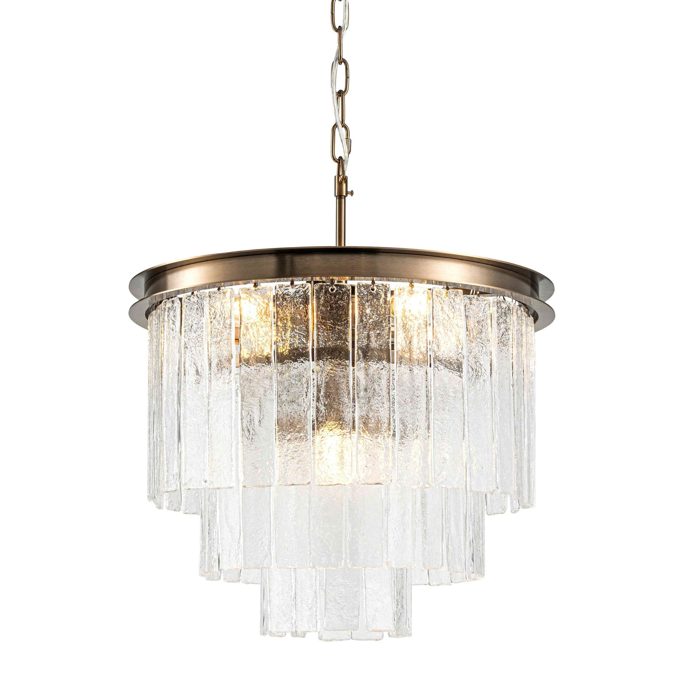 Taklampe Bradford Ø50cm H40cm 5 lys clear crystal / Bronze Homefactory