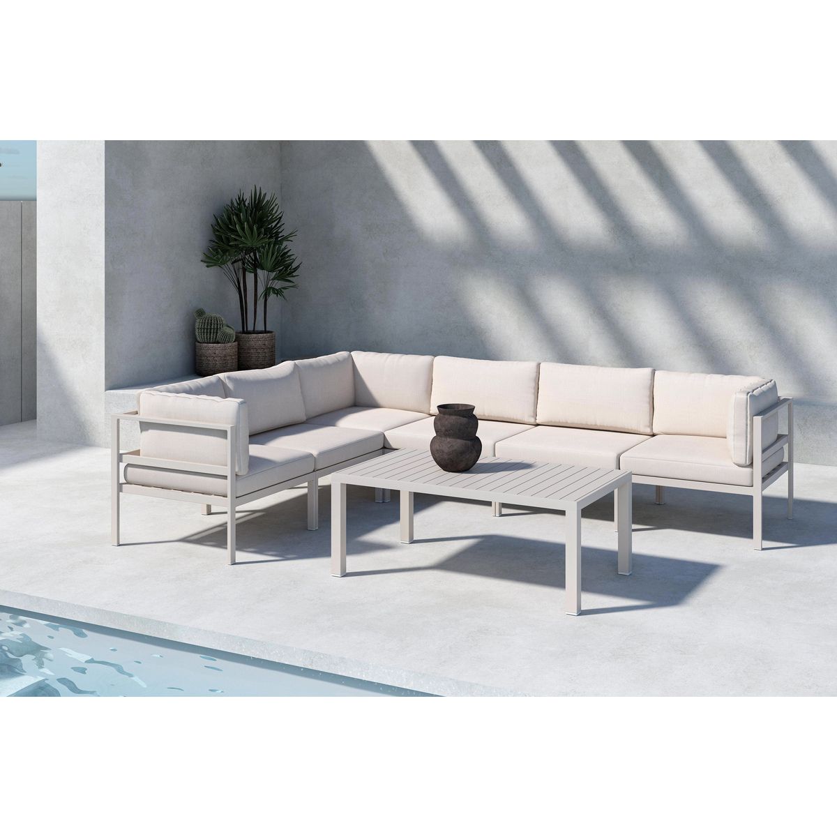 Copacabana Sofa Set 3+3 Venture Design Loungegruppe