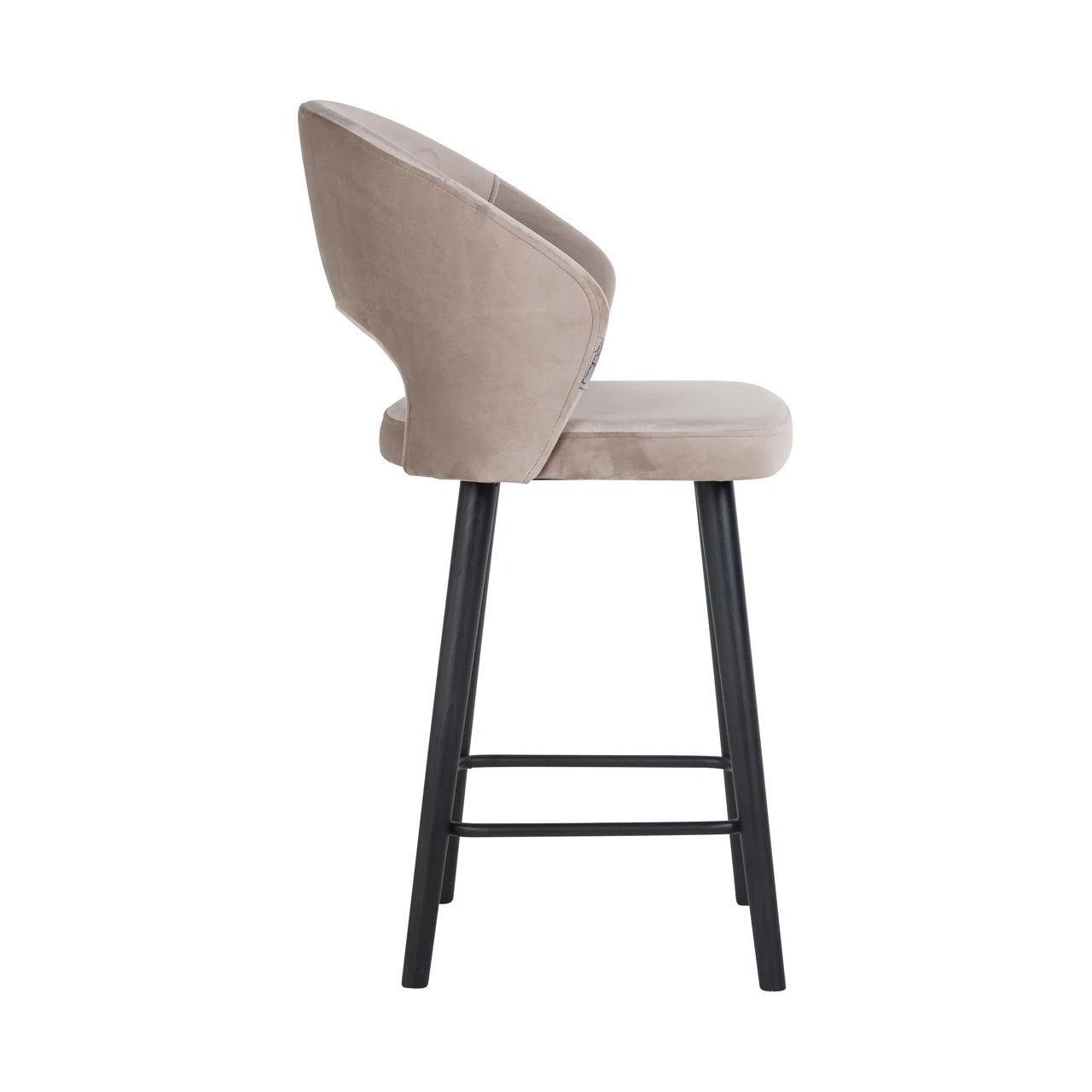 krakk Savoy i khakifarget fløyel Richmond Interiors Barstol