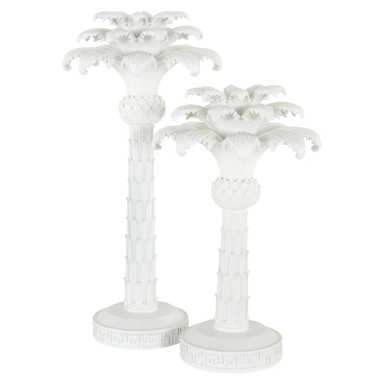 Lysholder Palma hvit liten Richmond Interiors Lysestake
