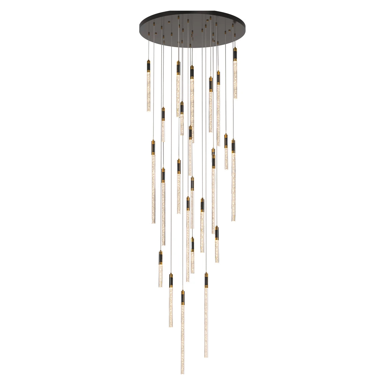 lysekrone Crosley svart/gull Richmond Interiors Taklampe