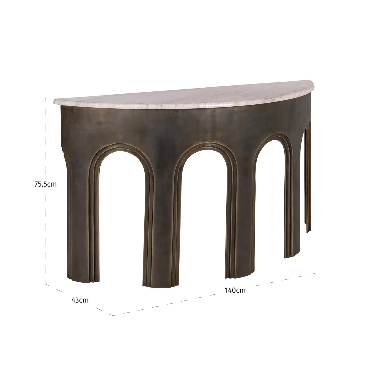 Konsoll Sanchis messing antikk Richmond Interiors Konsollbord