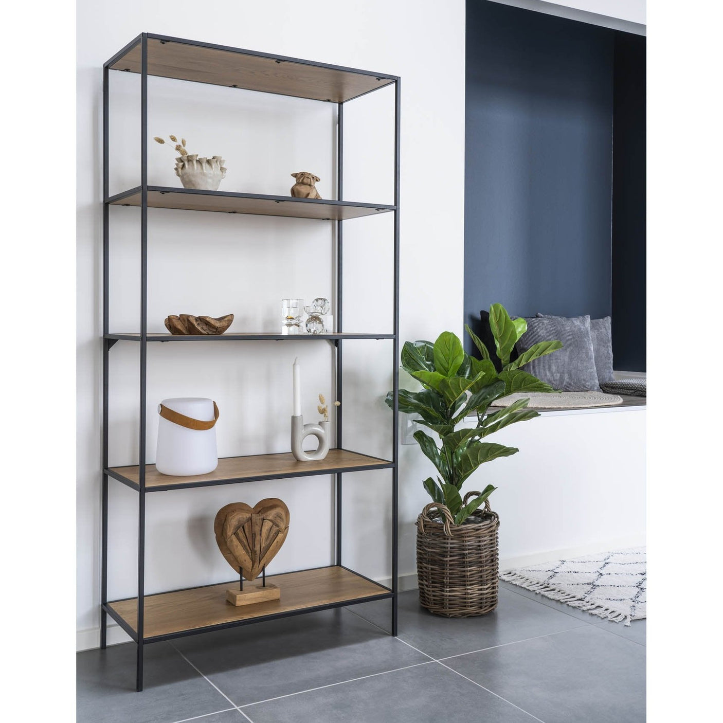 Vita Reol 5 hyller - stor House Nordic Hylle