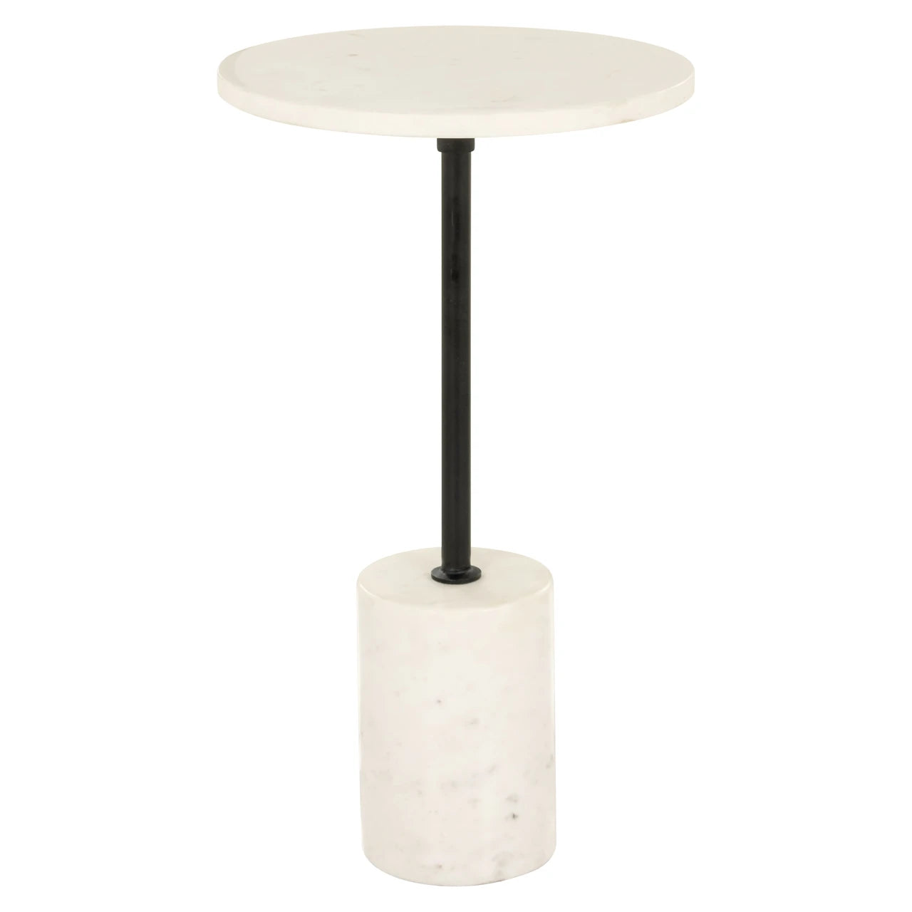 Endebord Misty svart/hvitt 30Ø Richmond Interiors Sidebord