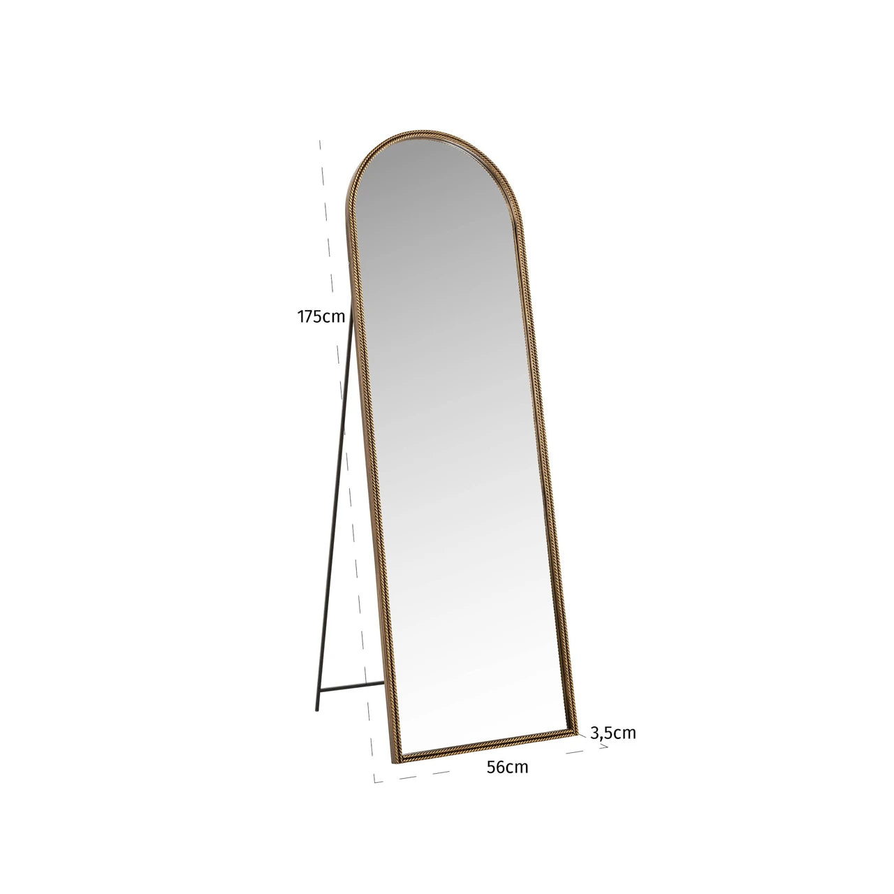 Mirror Laurine gold Richmond Interiors Speil