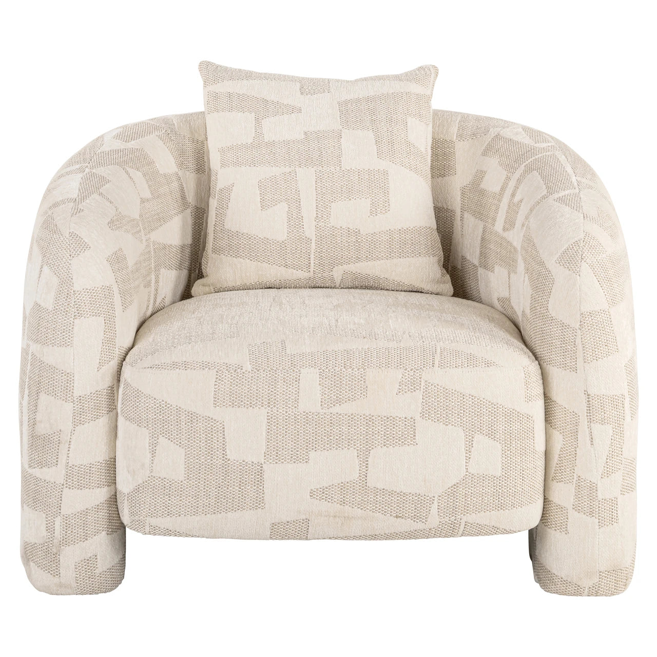 Lounge stol Tuscany beige graffic Richmond Interiors Lenestol
