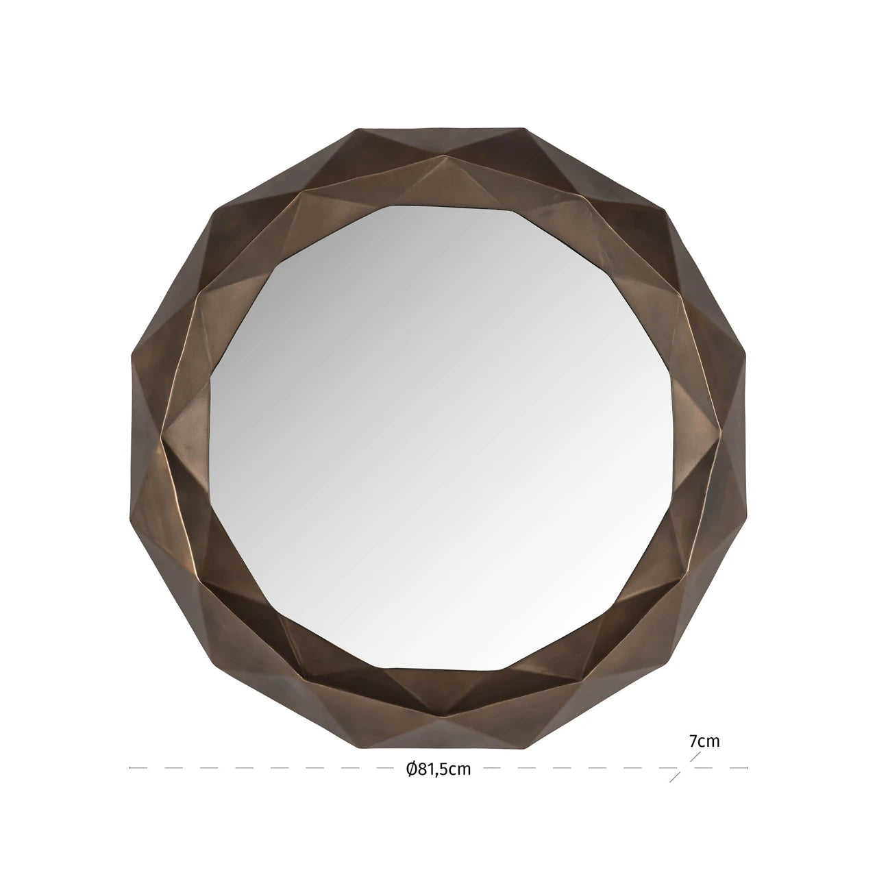 Mirror Jameli gold Richmond Interiors Speil