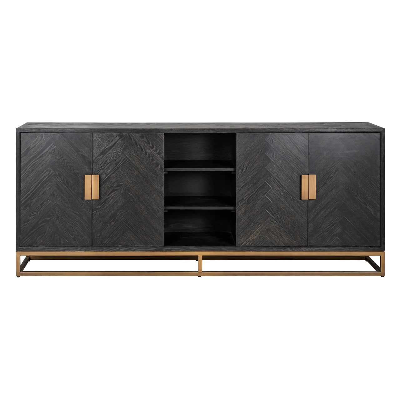 Sideboard Blackbone Brass svart rustikk Richmond Interiors Skjenk