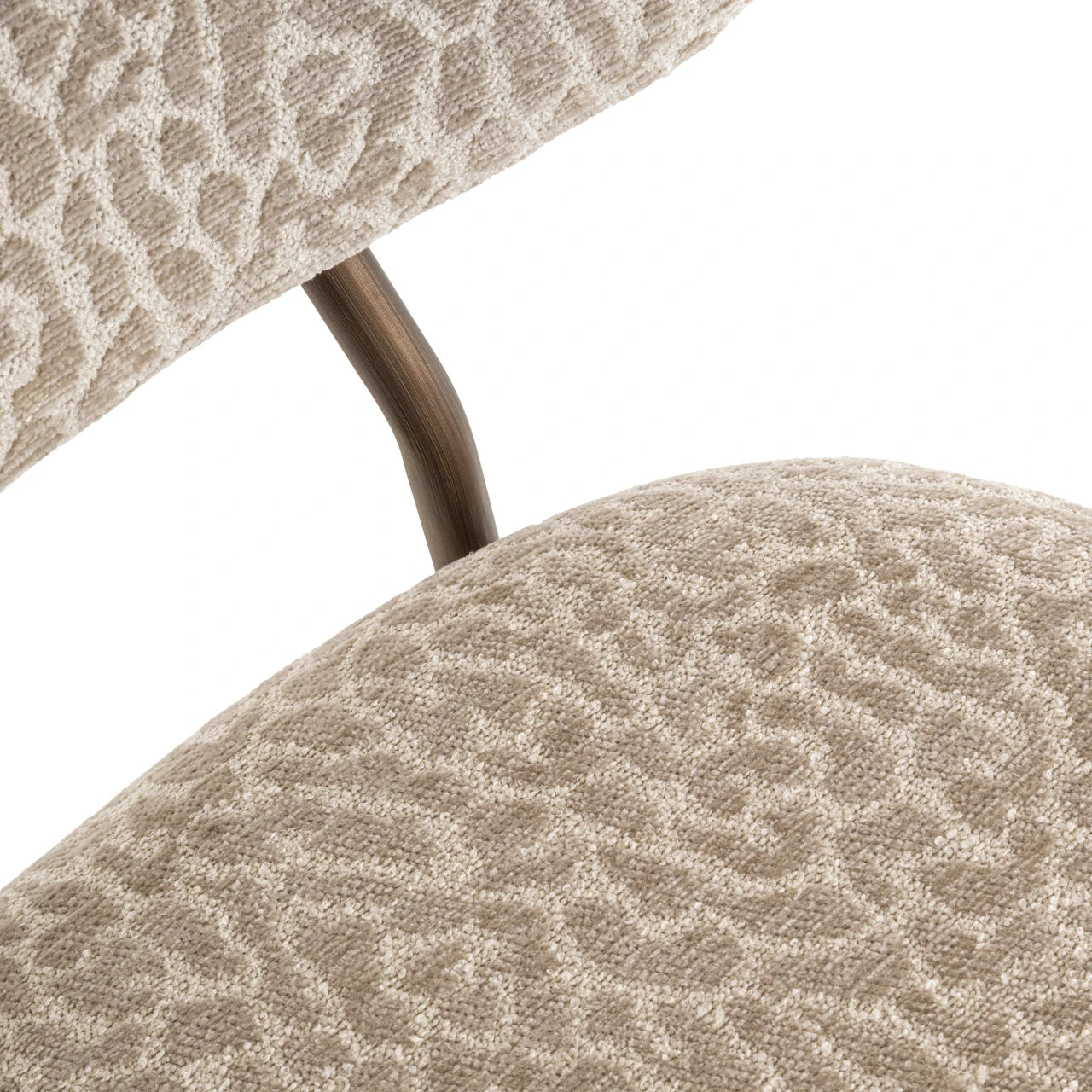 Krakk Xenia beige leopard brannhemmende sett med 2 Richmond Interiors Barstol