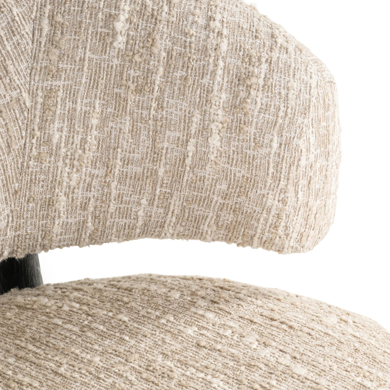 Lounge chair Ornella beige angora Richmond Interiors Lenestol