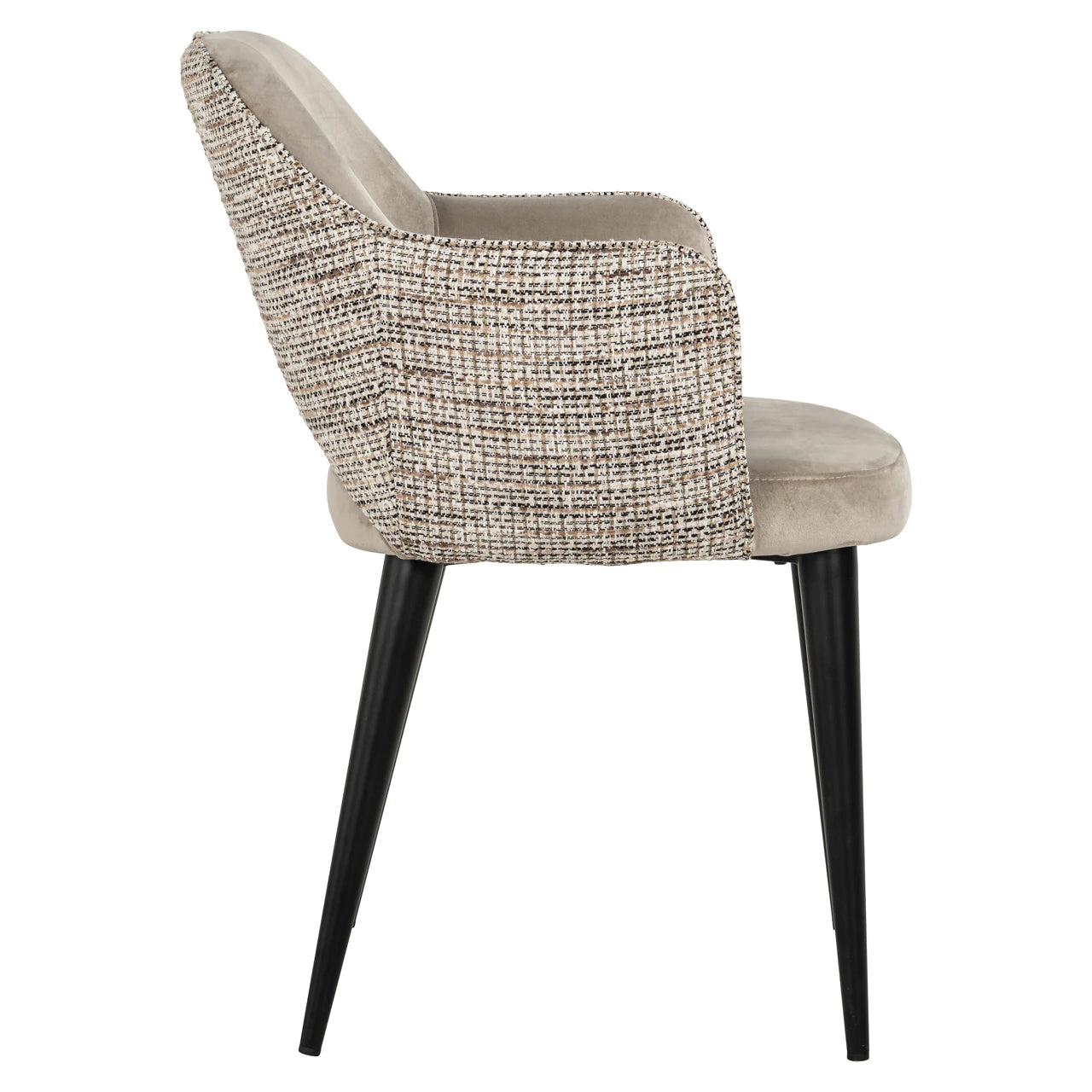 Spisestol Giovanna trendy natur / khaki fløyel flammehemmende Richmond Interiors Spisestol