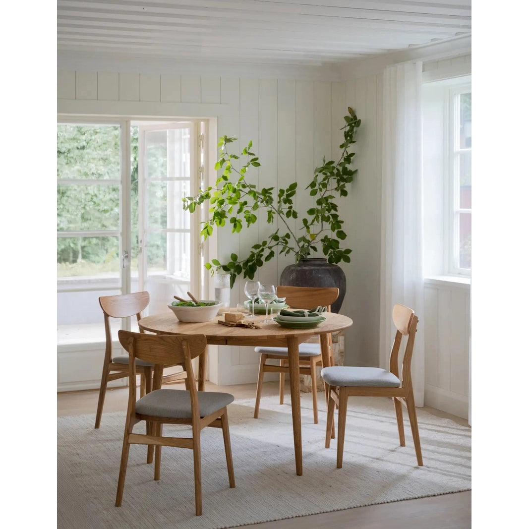 Tyler spisebord m/ ileggsplate Ø120/165 Rowico Spisebord