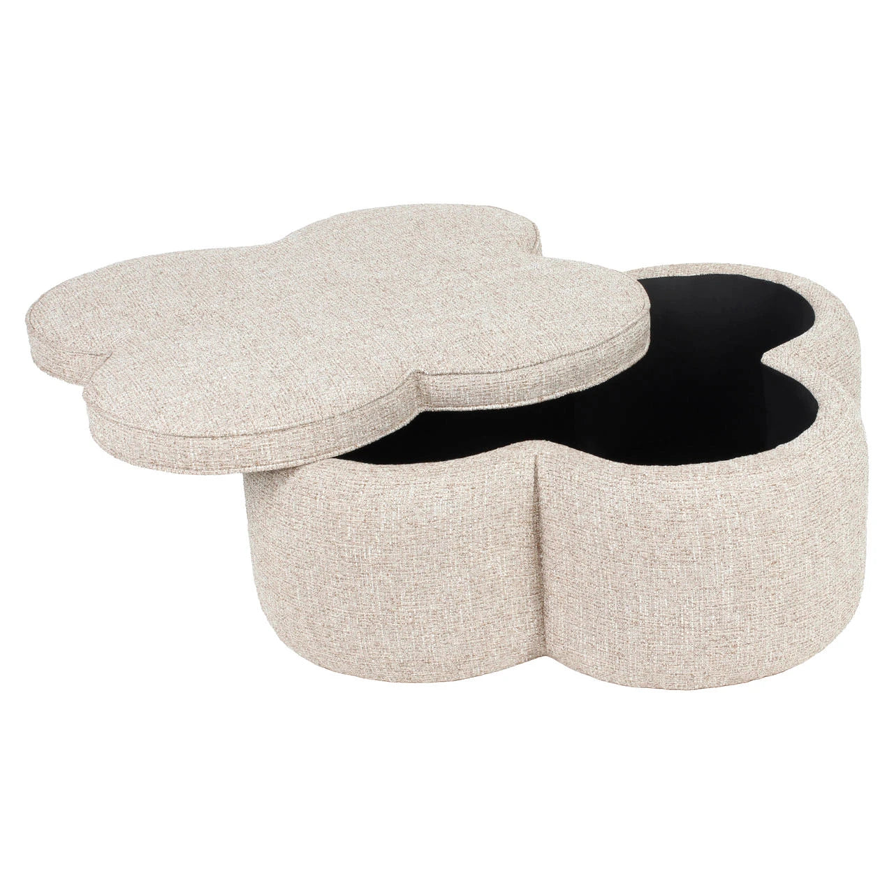 Pouffe & Footstool Corbeau sand tweed Richmond Interiors Pall