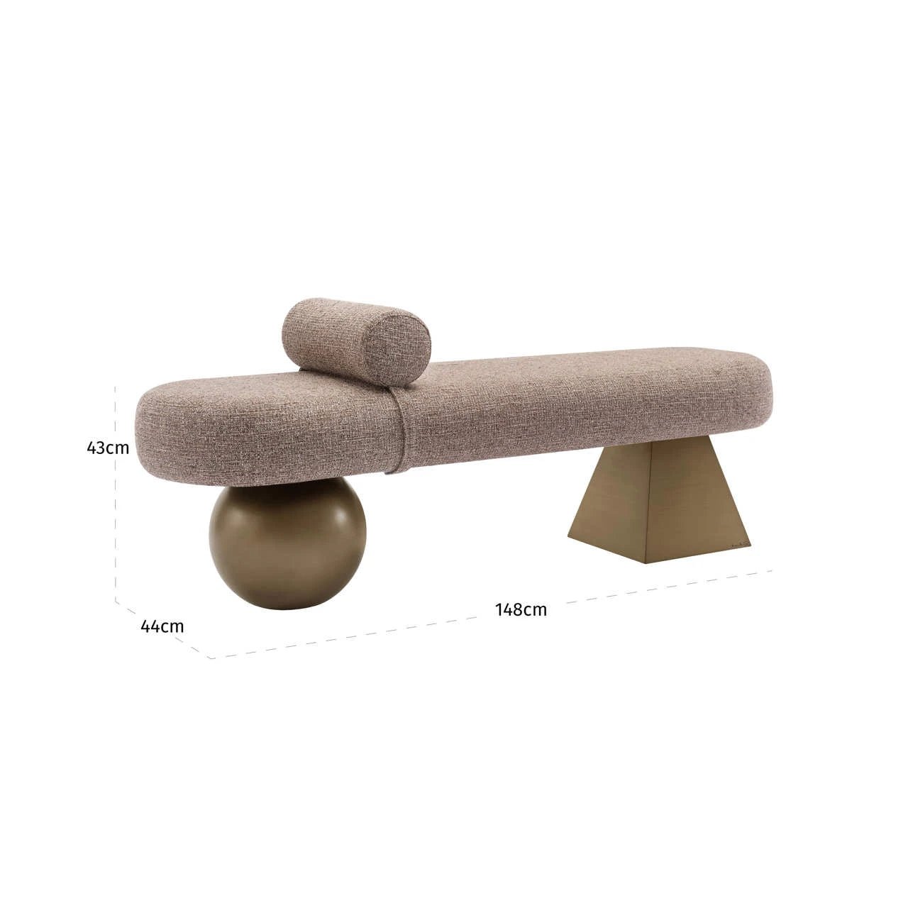 Benk Alexander Jones brun tweed flammehemmende Geneva Richmond Interiors Benk