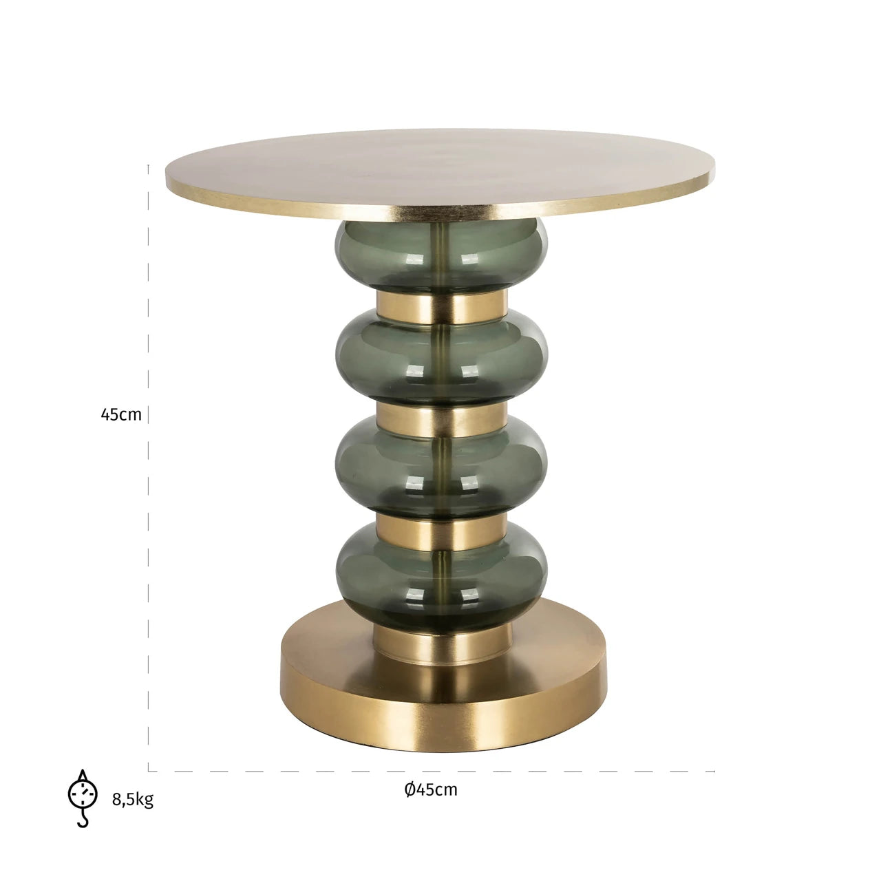 Endebord Dalina grønn Richmond Interiors Sidebord
