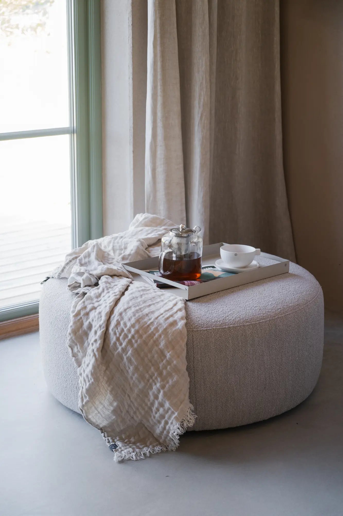 Joplin pouffe Ø90 Rowico Pall