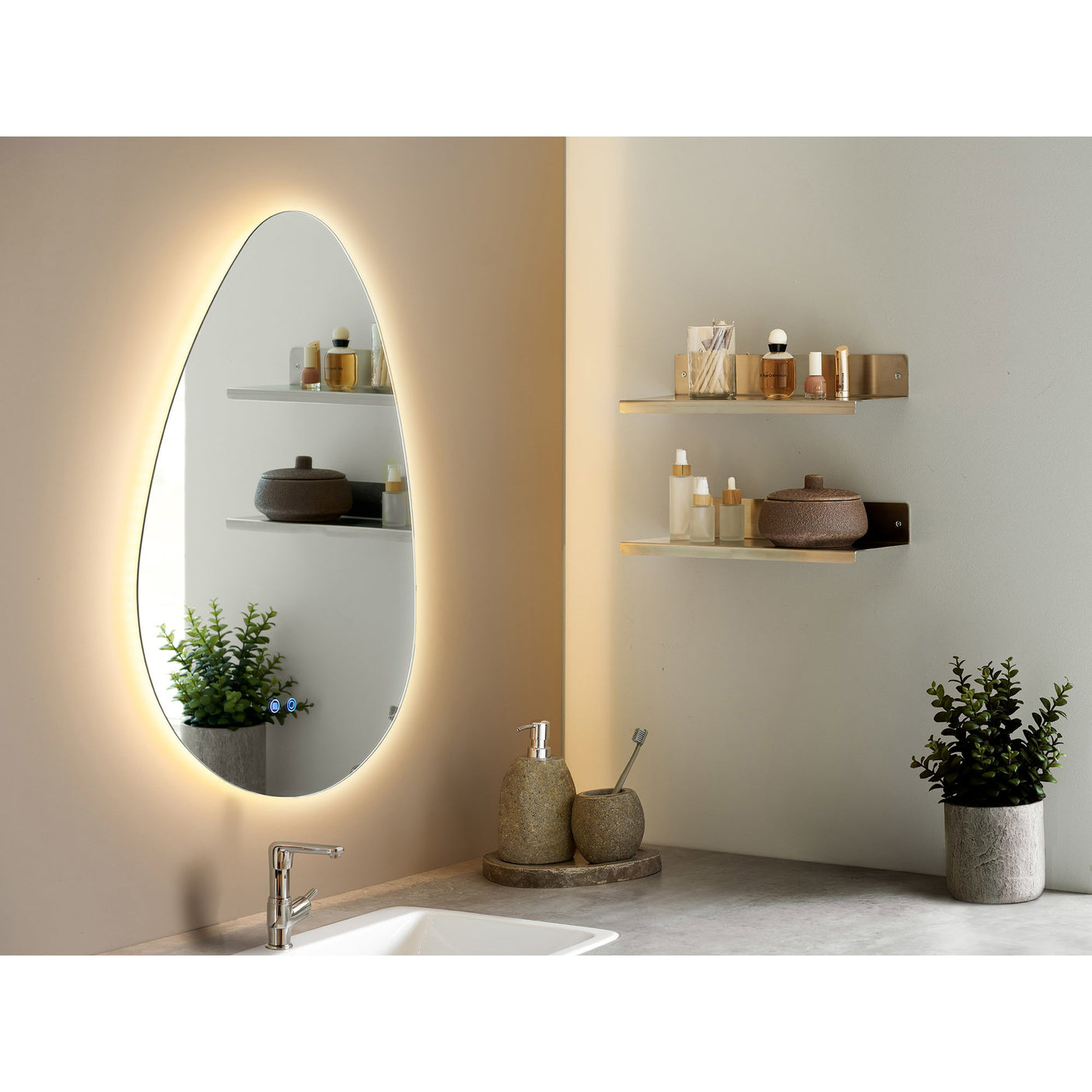 Kiama speil House Nordic LED-speil