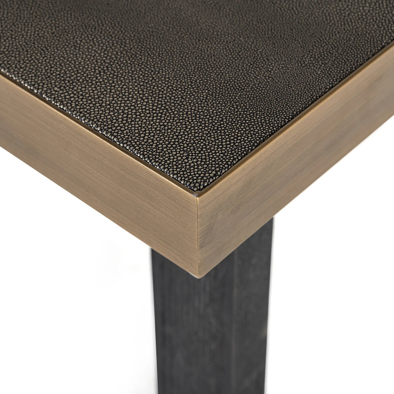 Spisebord Bloomville messing shagreen inkl. glassplate 230 Richmond Interiors Spisebord