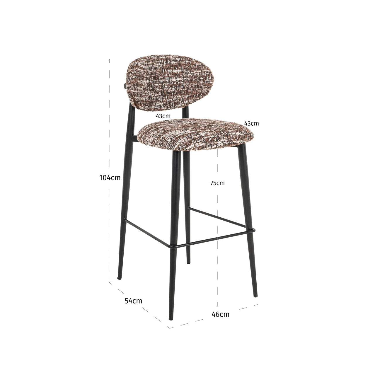 Bar krakk Dantes hassel Richmond Interiors Barstol