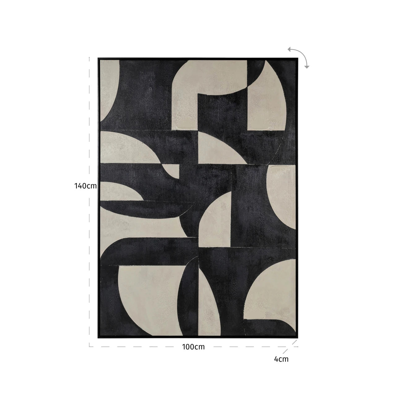 Veggkunst Splendor svart Richmond Interiors Bilde