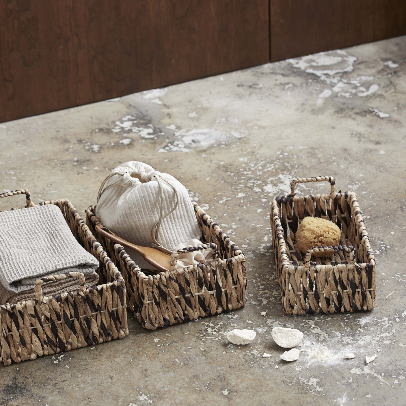 COLMAR oppbevaringsbasseng, sett m. 3 - natur Nordal STORAGE