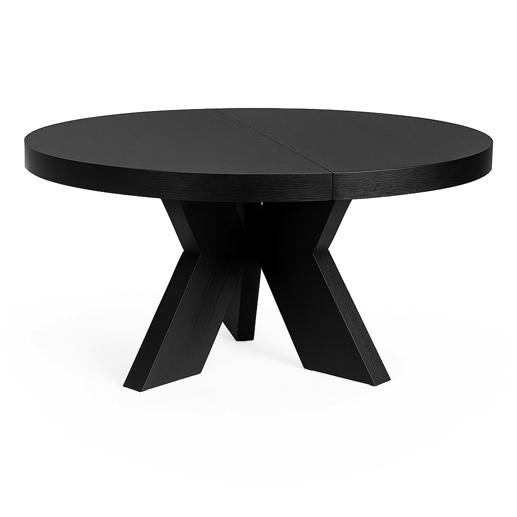 Spisebord Cleveland Ø150 2 x inklusive ileggsplater Homefactory Spisebord