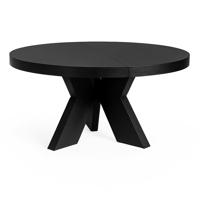 Spisebord Cleveland Ø150 2 x inklusive ileggsplater Homefactory Spisebord