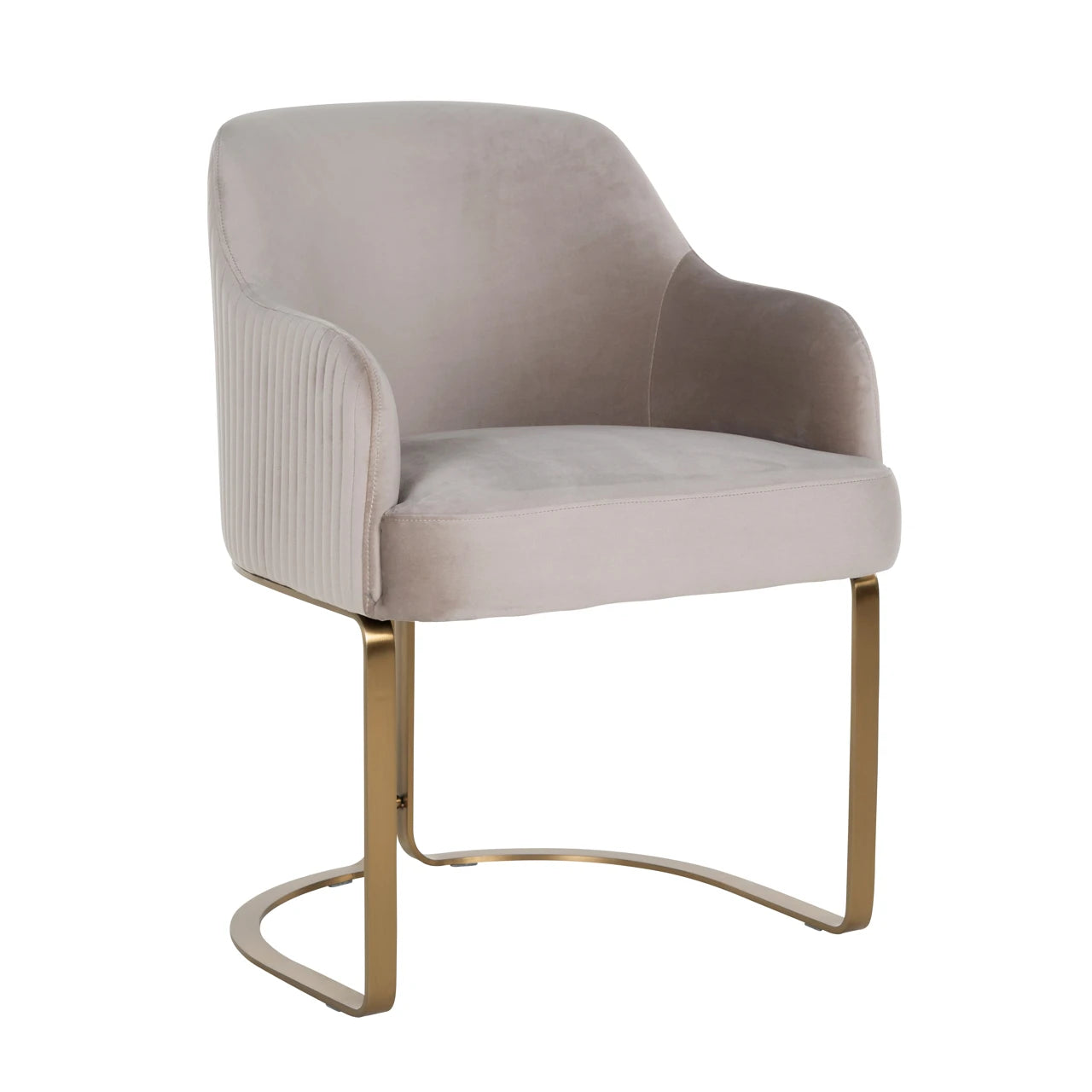 Spisestol Hadley khaki fløyel brannhemmende Richmond Interiors Spisestol