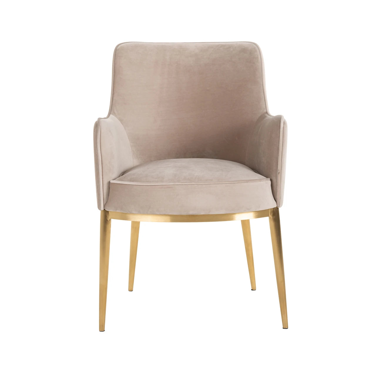 Spisestol Breeze khaki fløyel flammehemmende sett med 2 Richmond Interiors Spisestol