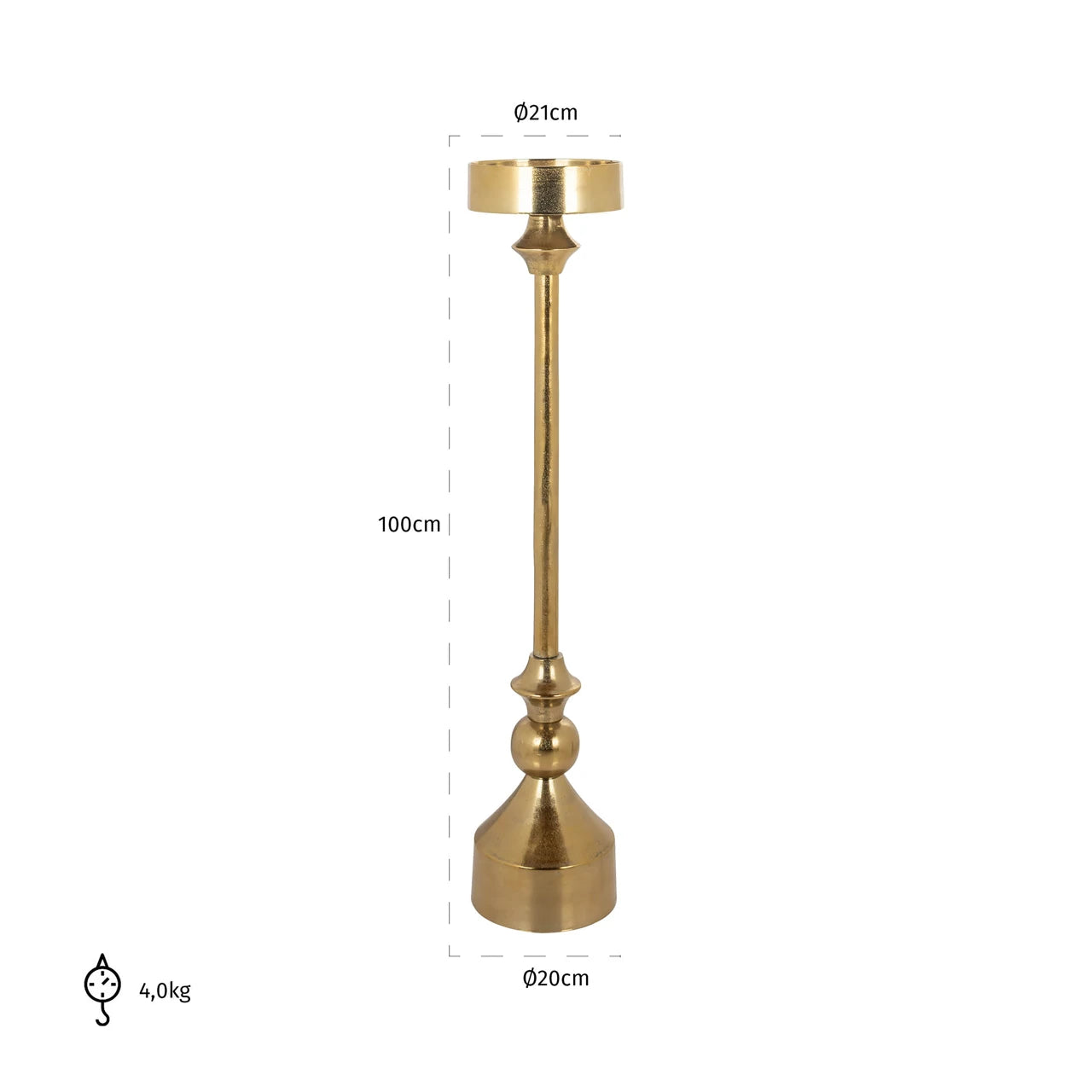 Lysestake Presley gull stor Richmond Interiors Lysestake
