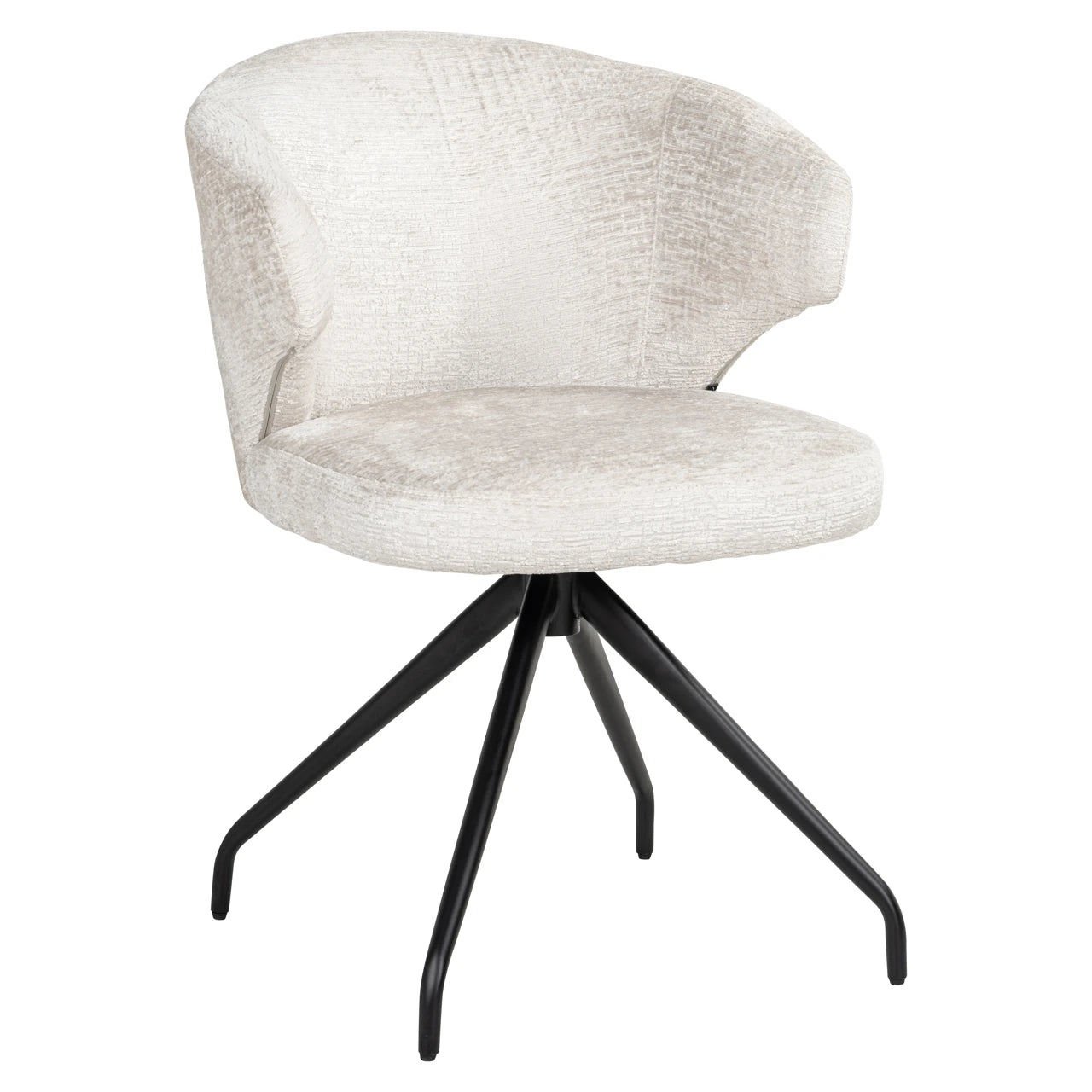Spisestol Milly cream fusion swivel Richmond Interiors Spisestol
